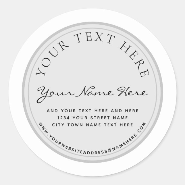 Élégant Étiquette (Devant)