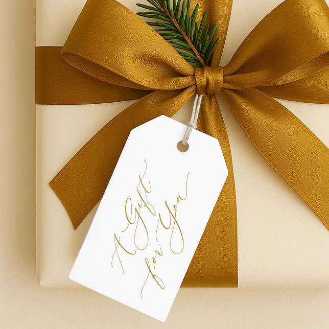 Élégant Étiquette Cadeau « Un Cadeau Pour Vous » N (Créateur téléchargé)