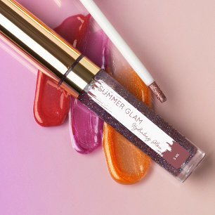 Élégant Étiquette cosmétique brillant de lèvres AV
