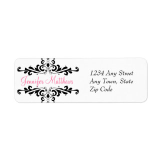 Élégant Étiquette de adresse personnalisé