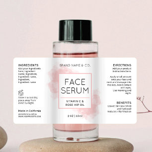 Élégant Étiquette de bouteille cosmétique de soins