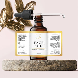 Élégant Étiquette de bouteille de soins cosmétique