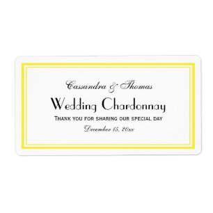 Elégant Étiquette de bouteilles de vin H encadré j