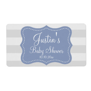 Elégant étiquettes de bouteille d'eau à baby showe