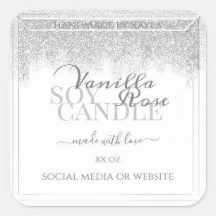 Elégant Étiquettes d'emballage de produits blanc e