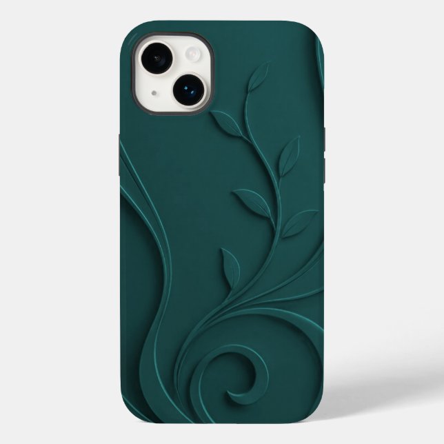 Élégant Étui Abstrait Floral de Luxe Case-Mate (Verso)