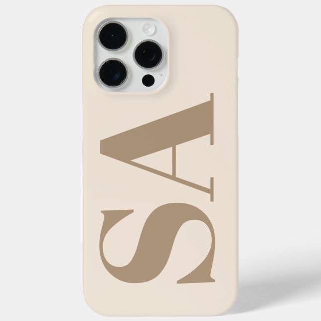 élégant Étui Case-Mate blanc antique avec monogram (Verso)