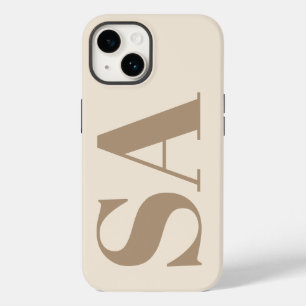 élégant étui Case-Mate blanc antique avec monogram