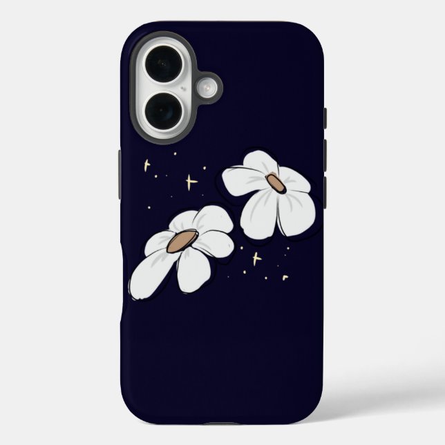 Élégant étui floral pour iPhone  (Verso)