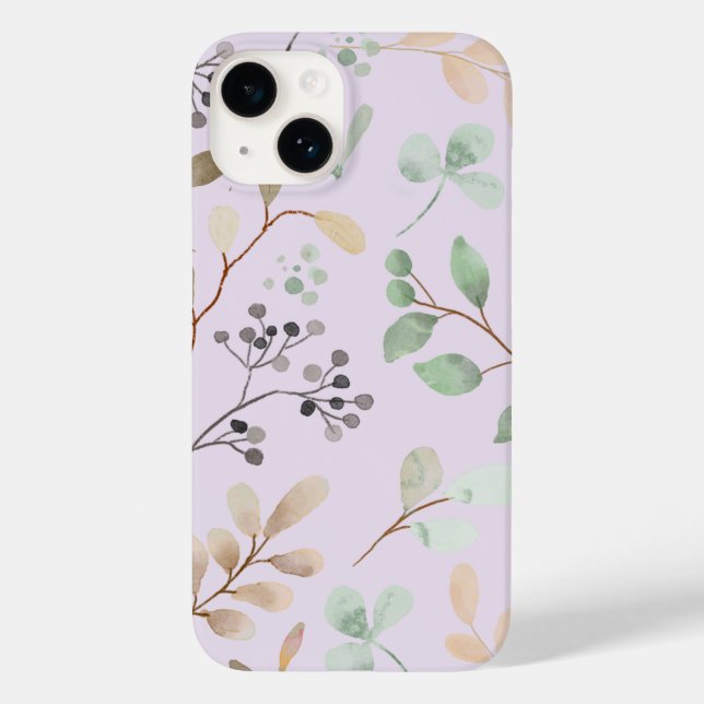 Élégant étui floral pour iPhone – Stylé et protect (Verso)