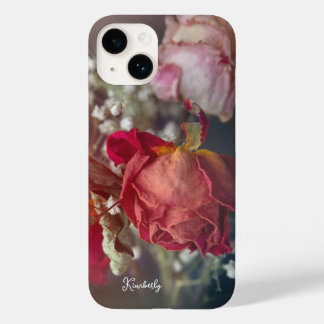 Élégant Étui iPhone personnalisé avec Roses séchée