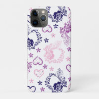 Élégant étui pour iPad à couronnes de roses bleues