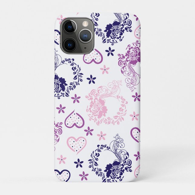 Élégant étui pour iPad à couronnes de roses bleues (Dos)