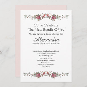 Elégant Eucalyptus Floral Rose