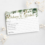 Elégant Eucalyptus Mariage Conseils Voeux Cartes<br><div class="desc">Mariage Conseils et voeux Cartes pour mariée et gardienne de mariée,  Voeux pour M. & Mme - Fête des mariées,  Jeux de Bachelorette.</div>