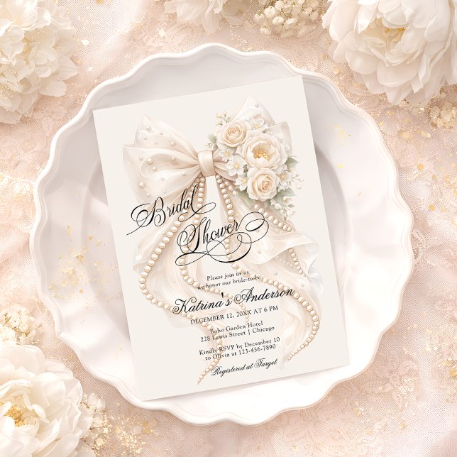 Élégant faire-part de Baby Shower Floral  (Créateur téléchargé)