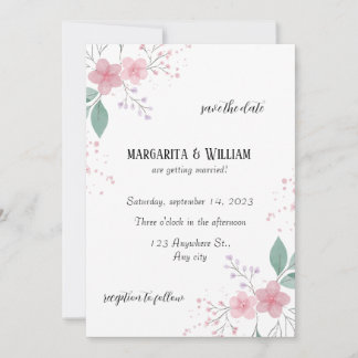 Élégant faire-part de mariage