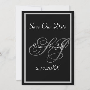 Élégant Faire-Part de Mariage à Monogramme