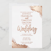 Élégant Faire-Part de Mariage avec Bordure de Coin