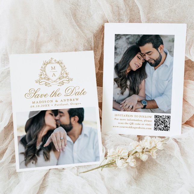 Élégant Faire-Part de Mariage avec Monogramme et B (Créateur téléchargé)