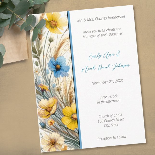 Élégant Faire-part de mariage blanche SnowDrop (Créateur téléchargé)