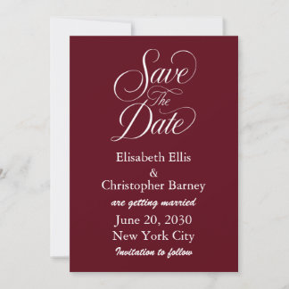 Élégant faire-part de mariage calligraphié