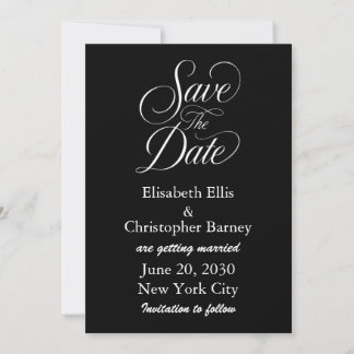Élégant faire-part de mariage calligraphié