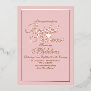 Élégant faire-part de mariage cœur bordure script