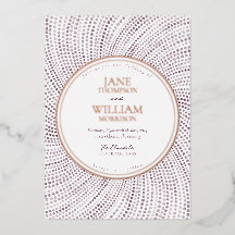 Elégant Faire-part de mariage d'aquarelle Lilac