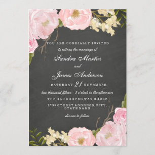 Élégant Faire-part de mariage de tableau de bord f