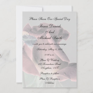 Élégant Faire-part de mariage floral de Rosebud