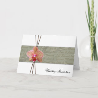 Elégant Faire-part de mariage orchidée