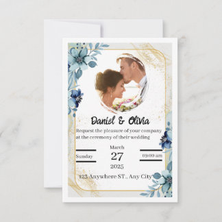 Élégant Faire-part de mariage personnalisable | Mo