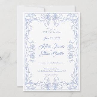 Élégant Faire-part de mariage Vintage