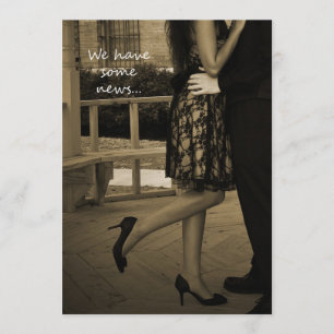 Élégant Faire-part Elopement Couple