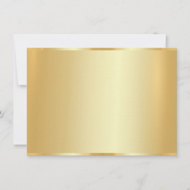 Elégant Faux Gold Blank Modèle Lin Luxueux (Devant)