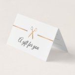 Élégant Faux Gold White Hair Certificat cadeau<br><div class="desc">Simple et élégant certificat cadeau personnalisable / carte pliée pour salon de coiffure,  coiffeur,  coiffeur. Design minimal,  vous pouvez l'assortir avec carte de visite de notre magasin.</div>