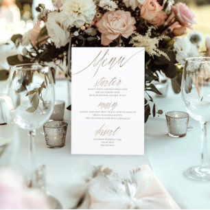 Elégant Faux or Foil & Mariage blanc