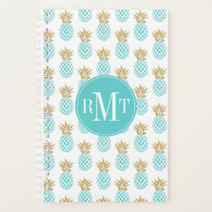Élégant faux or motif d'ananas tropical