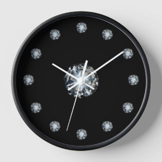 Élégant Faux Rhinestone Bijou Décor Horloges