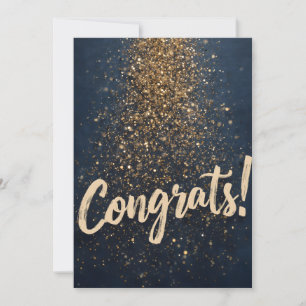 Élégant "Félicitations !" Salutation avec Golden C