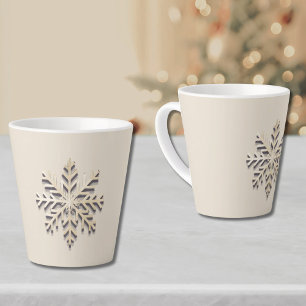 Élégant Feu de neige Fête Latte Mug