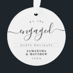 Élégant Fiançailles de script de calligraphie<br><div class="desc">Élégante Calligraphie Script Fiançailles Ornement Faire-part</div>