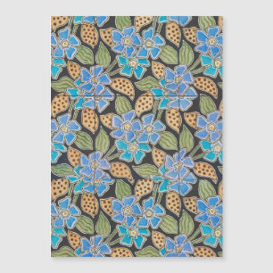 Élégant Fleur Bleu Périwinkle Floral Classic