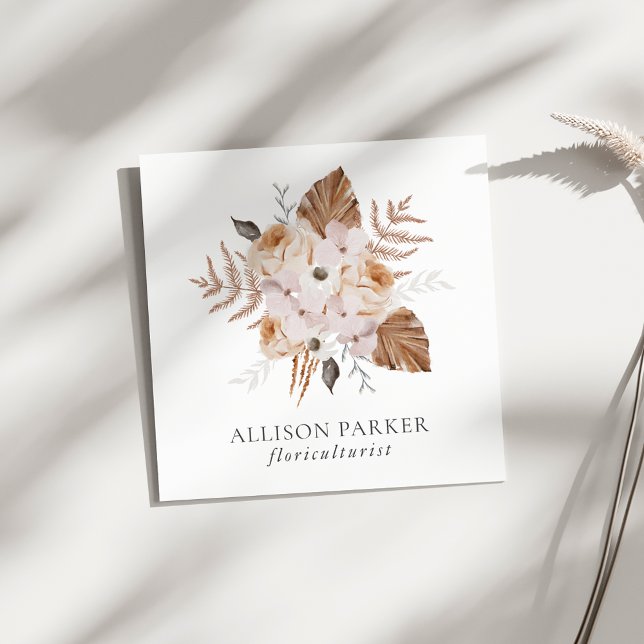 Élégant fleuriste Carte de visite Floriculturiste (Créateur téléchargé)