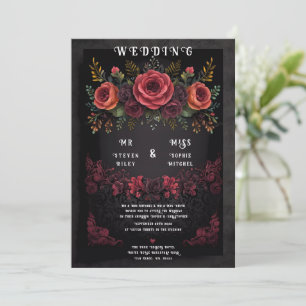 Elégant Floral Abstract Design Invitation