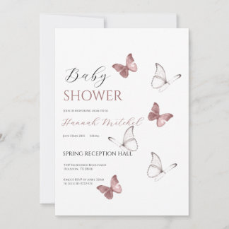 Elegant Floral Baby Shower Invitation Customizable