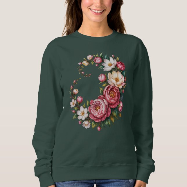 Elegant Floral Beauty Sweatshirt (Devant)