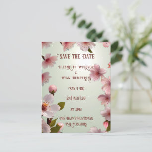 Elégant Floral Blossom Wedding Invitations