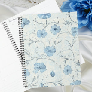 Elégant Floral Country Blue Shabby Chic Organisate